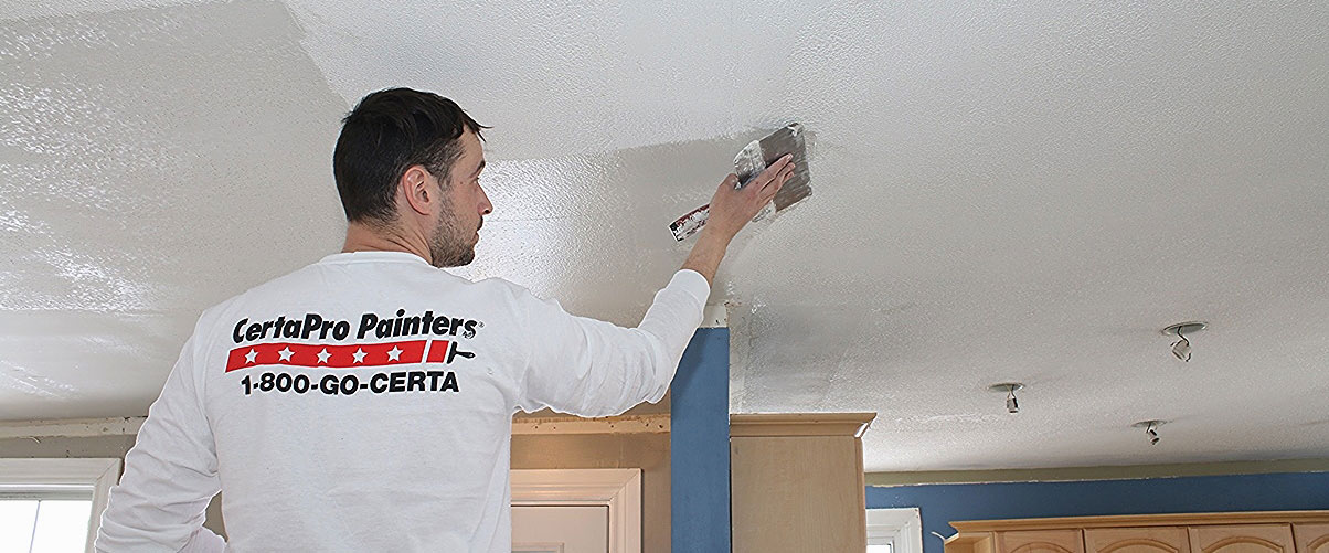 Popcorn Ceiling Removal, Covering Popcorn Ceiling With Drywall Mud